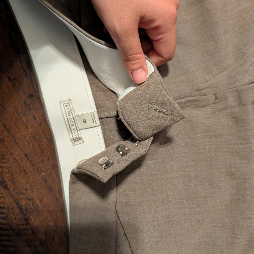 Dana Buchman Taupe Trousers